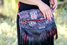 Load image into Gallery viewer, ACDC Crossbody Fold Over With Fringe
