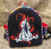 Load image into Gallery viewer, Evil dog villain mini backpack
